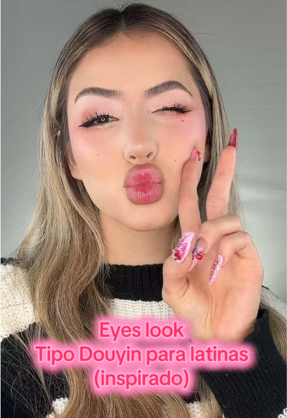 Eyes look estilo #douyin apto para #latinas jiji 🫦 más bien inspirado, usando los productos de @Note Cosmetique CR que pueden conseguir en todos los @SUPER SALON del país 😍