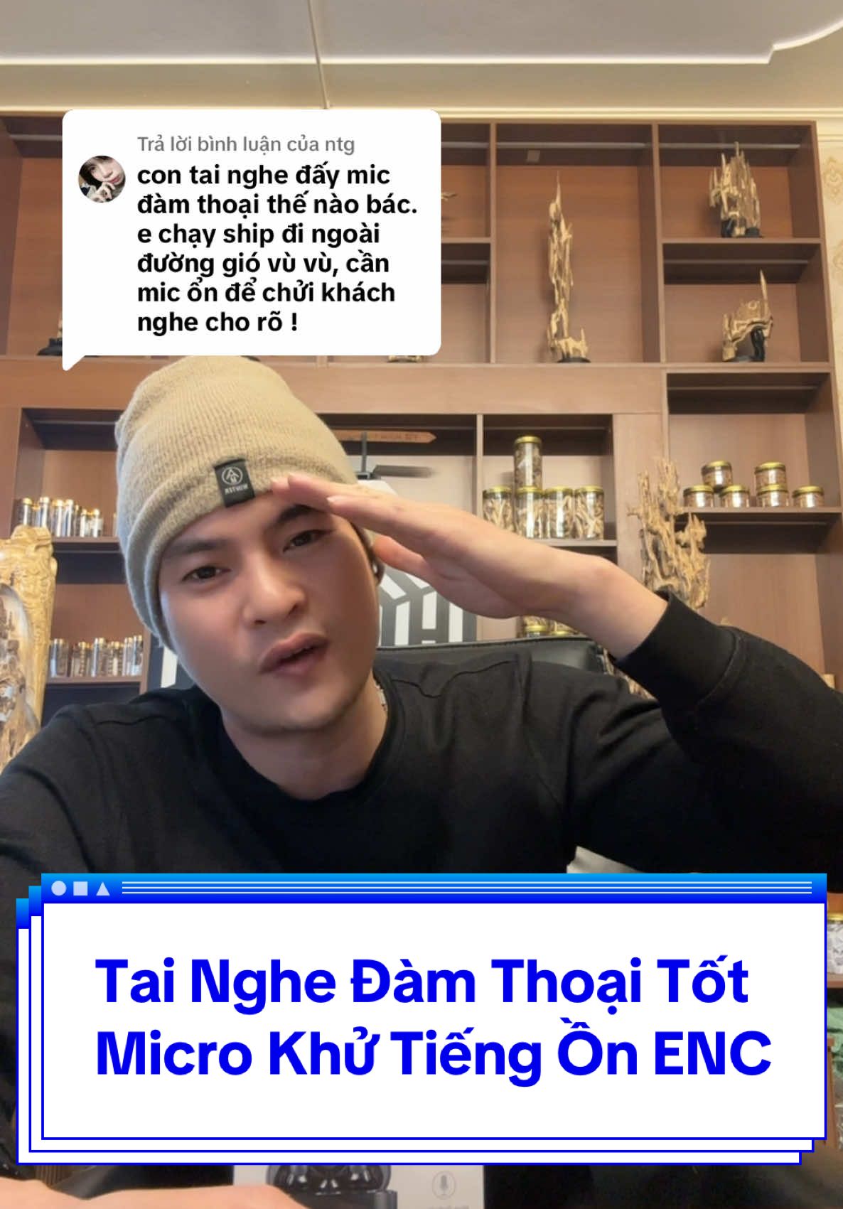 Trả lời @ntg Tai Nghe Đàm Thoại Tốt,Pin Trâu,Tai Nghe Khử Tiếng Ồn #dopngapmom #tainghesamren #NimasoVietNam 