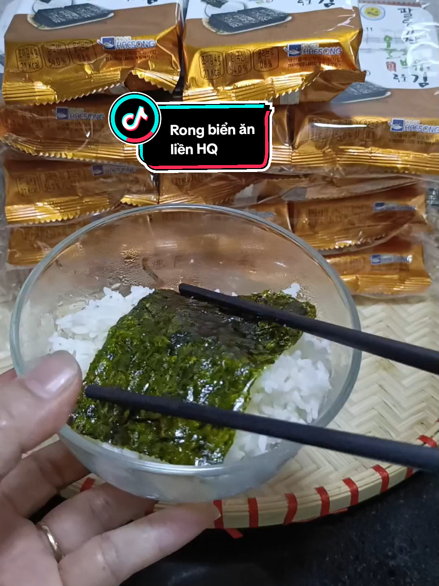 #mónngonmỗingày#thanhhien#rong biển ăn liền vừa là món ăn vặt ăn cùng cơm trắng rất tiện và lợi#nauankhongkho#rongbienanlien#