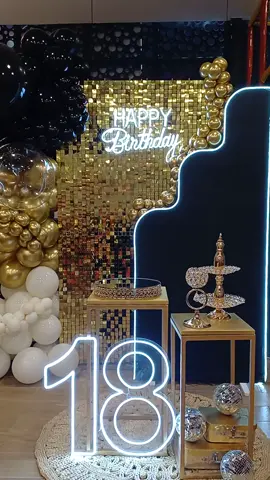 18 AÑOS🕺  Celebramos esta bella etapa de la vida con esta hermosa decoración 🥰 SOMOS DECOART'S  ✅️COTIZA al 📞 942 180 983  CHICLAYO y reserva tu fecha con anticipación  #celebración #cumpleaños #18años #fiestatematica #party #parati #Chiclayo #globos #decoración #shimmerwall 