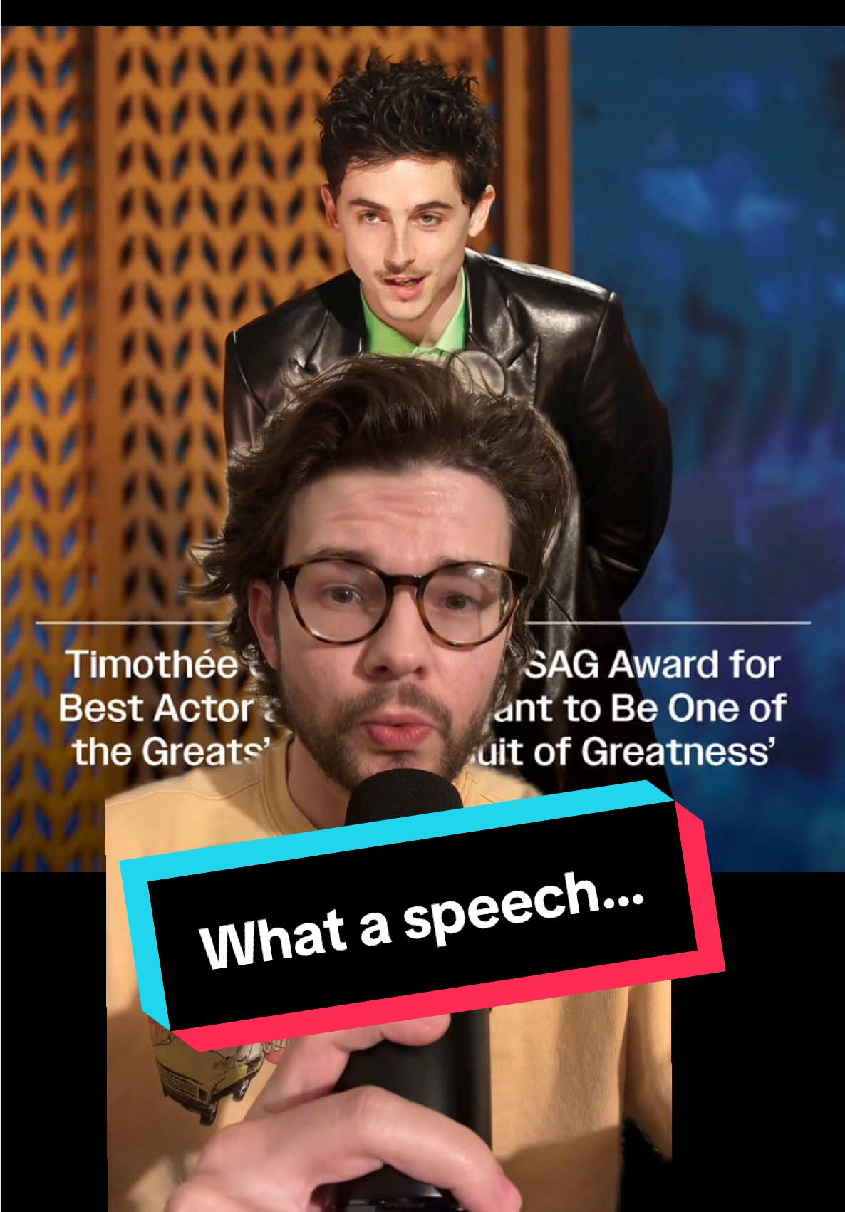 I’m fired up and I’m not an actor #movies #movietok #filmtok #fyp #foryoupage #timotheechalamet #sagawards #acompleteunknown 
