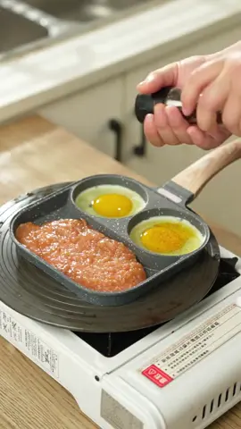 Novo Frigideira Antiaderente 3 Furos Divisórias Fritar Ovo Carne Lanches Multiuso Pedra De MaiFan #AibesLtda  #saopaulo #brasilia #atacadista #atacadobras #atacadogoiania #atacadosp 