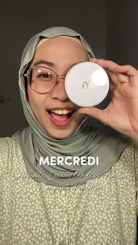Pertama kali cobain Compact Powder nya @Mercredi Beaute yang no flashback & no whitecase, coverage nya juga medium to full dan bikin make tahan lama sampai 12 jam…. #compactpowder #twowaycake #mercredi 