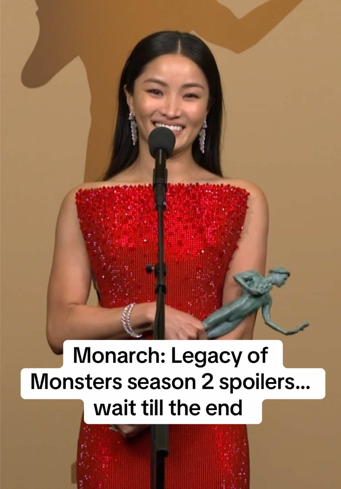 Anna Sawai teases a “huge journey” ahead in Monarch: Legacy of Monsters season 2 #annasawai #monarchlegacyofmonsters #appletv #spoilers #monarch #sagawards #fyp #foryoupage 