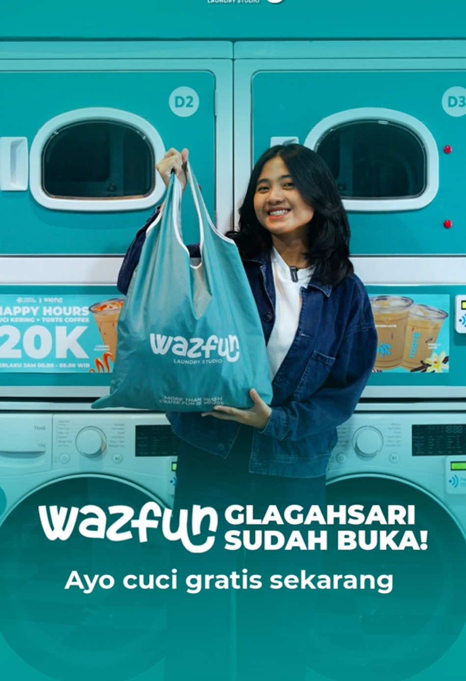 CUCI GRATIS TANPA SYARAT? YES, IT’S REAL! Wazfun Glagahsari udah buka nih. Buat yang kemarin udah nyiapin baju kotor, yuk cuci gratis di Wazfun Glagahsari sekarang juga.  Pssstt, bisa nyuci kapanpun karena Wazfun buka 24 jam! 🥰🫶🏻 #THEFUNISYOURS