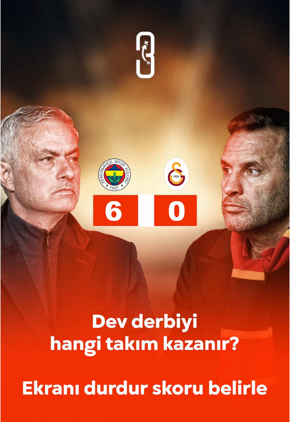 Videoyu durdur, skoru yorumlara yaz! Dev derbide kazanan kim olacak? Tahminini paylaş, bakalım kim doğru bilecek!  #fenerbahçe #galatasaray #gs #fb #süperlig #derbi #GSvFB