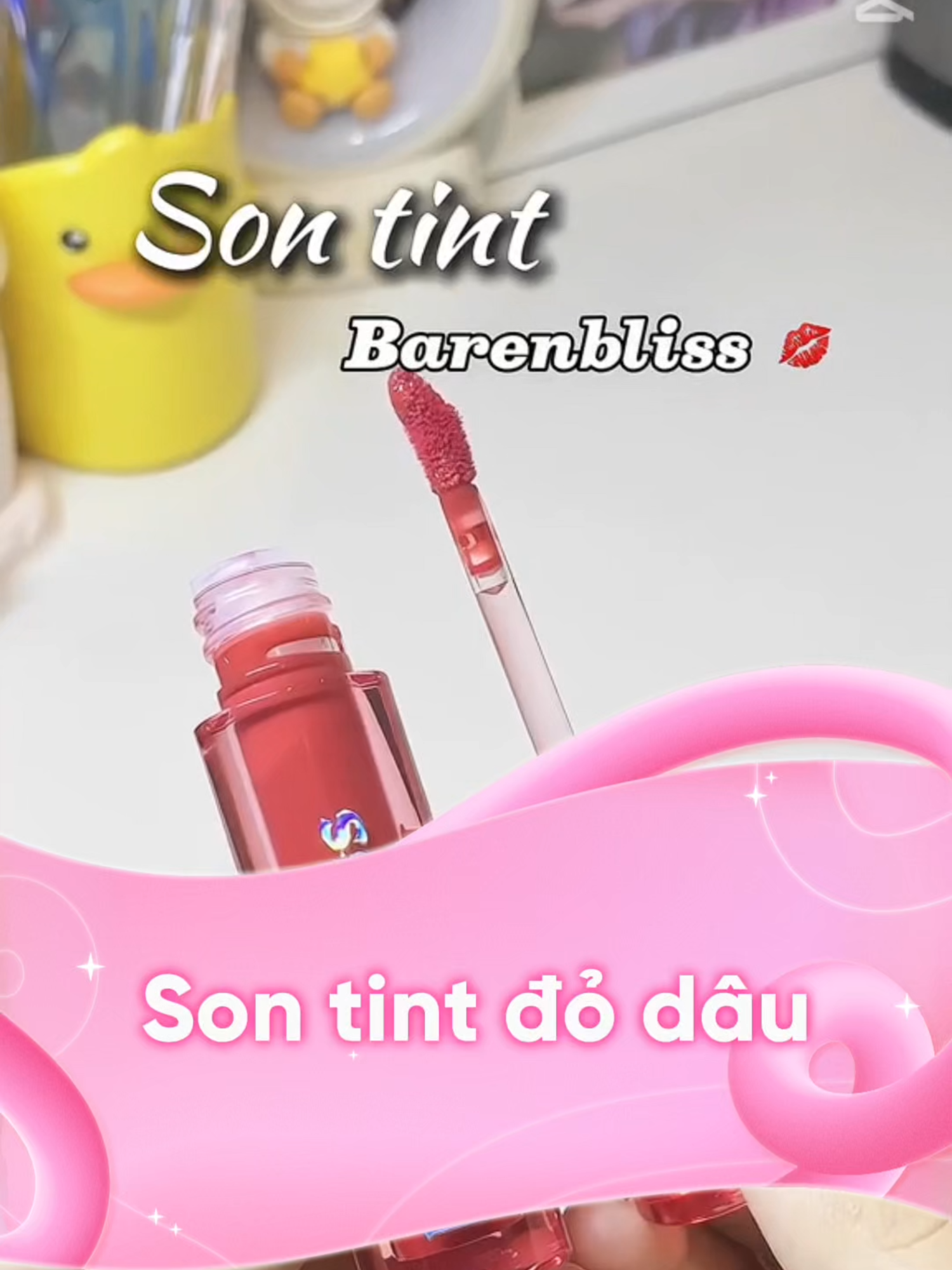 Son tint đỏ dâu #barrenblissVN #myphamthuanchay #myphamhanquoc #kbeauty #makeup #cushion #reviewson #swatchson #son #sonli #sonkem