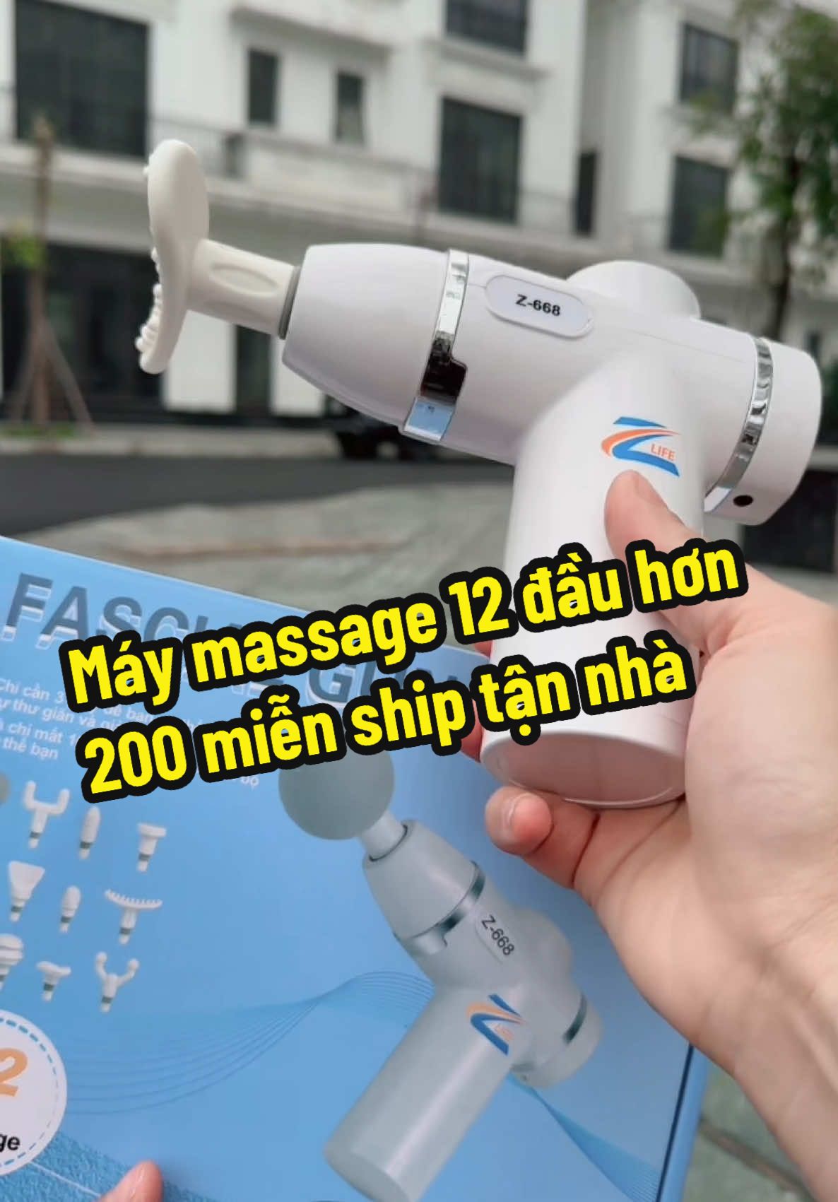 Máy massage Zlife bản cao cấp 12 đầu thay thế đang có mã zảm giá. Máy khoẻ, lực mạnh nhiều cấp độ dùng thích lắm cả nhà ơi #maymassagecamtay #maymassagecovaigay #xuhuong 