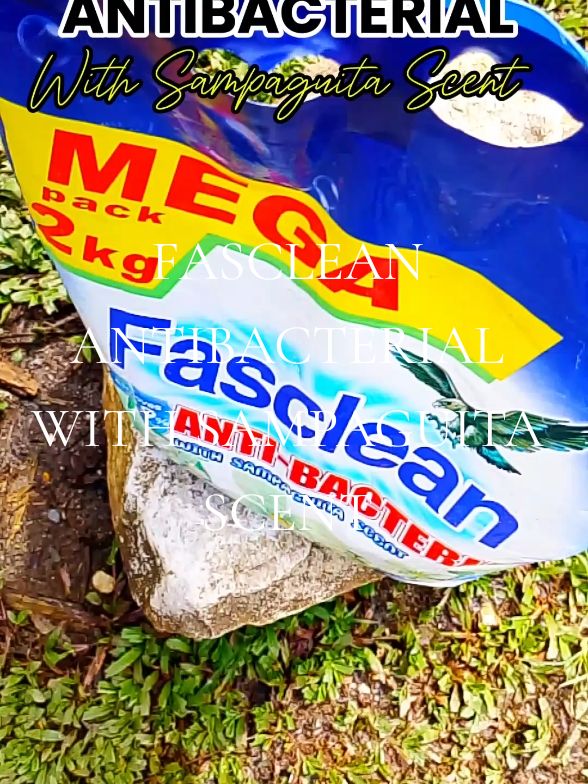 FASCLEAN ANTIBACTERIAL WITH SAMPAGUITA SCENT  #powderdetergent #sampaguitascent #fasclean #fascleanlaundrypowder #2kilogram #detergent 