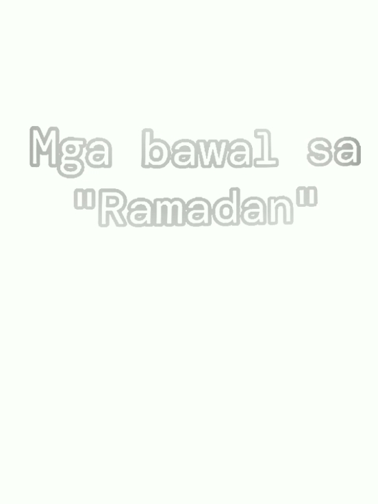 Mga hindi dapat gagawin na paparating na 