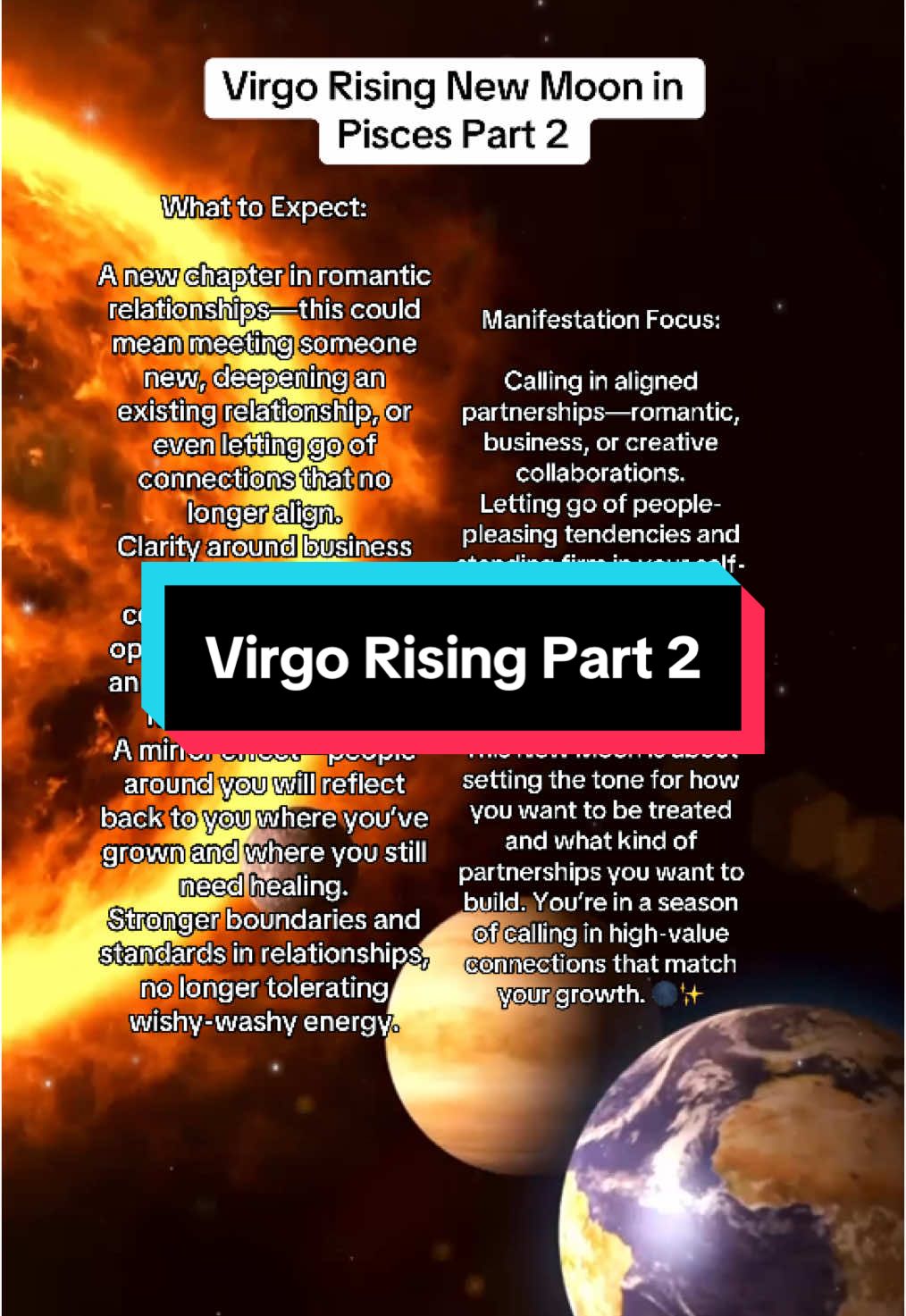 #virgorising #astrologytiktok #astrology #zodiac #newmoon #newmooninpisces #planetaryalignment 