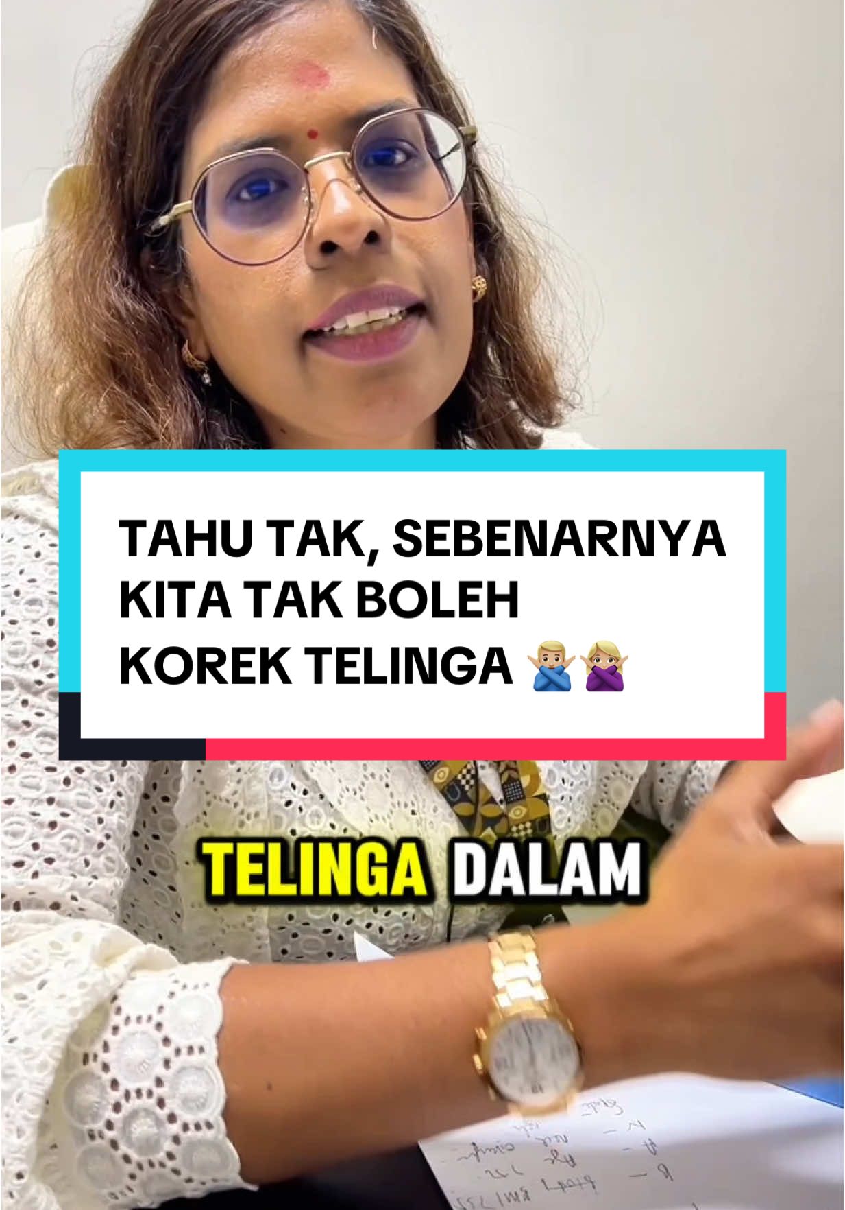 TAU TAK, KITA TAK BOLEH KOREK TELINGA 😱 Ya sebenarnya aktiviti korek telinga dilarang sama skali. Nak tau kenapa? Ok tengok video saya kali ni. Kalau ada apa2 soalan pasal ENT, takyah segan malu tulis kat komen ok. Nak buat appointment jumpa saya, boleh WhatsApp klinik saya 👉🏼 011 1623 4708 #drbathma #drbathmaENT #pakarENT #ENTspecialist #tonsil #earnoseandthroatspecialist #OSA #earnosethroat #fyp #korektelinga #earwax #cottonbud 