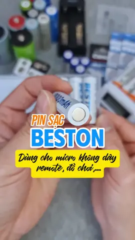 Pin Sạc Beston sử dụng cho Micro không dây, máy ảnh, remote, đồ chơi...#pin #pinsac #pintieusac #pinsaclai #pinmicro 