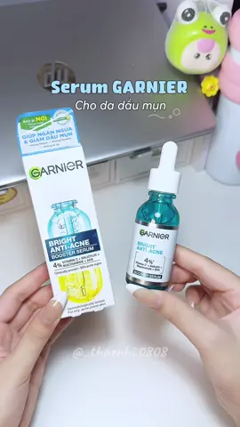 Chân ái cho da mụn 😍🍃 #serum #garnier #garnierserum #dadaumun #chamsocda #reviewlamdep #fyp #xuhuong 