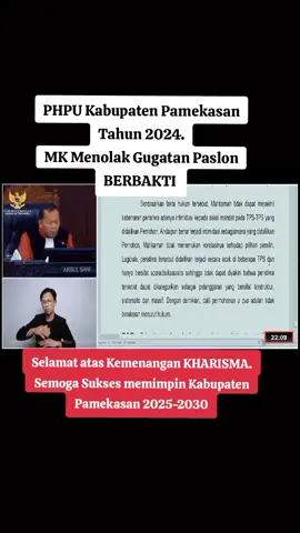 Sidang Putusan PHPU Pilkada Pamekasan 2024 #fypシ゚  #beritaviral  #barisanmilenialmadura08  #pilkadapamekasan2024  #kabarmadura 
