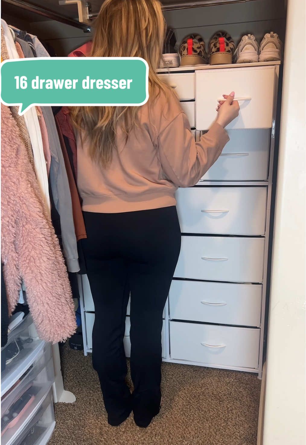 Replying to @Debbie⭐️22 this 16 drawer dresser is genuinely one of my favorite TikTok shop finds!  #dresser #declutter #storage #16drawerdresser #raybeefurniture #organizedhome #springcleaning 