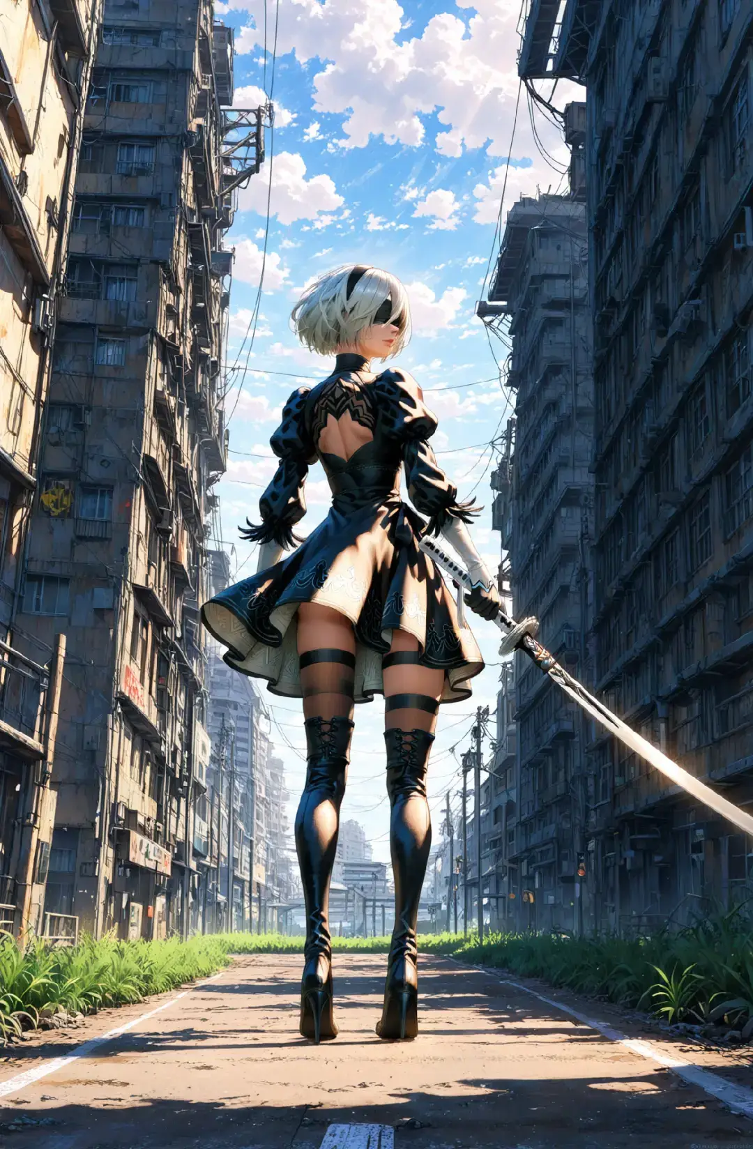 #anime #gaming #wallpapers #animewallpaper #nierautomata #2b #2bnierautomata #nierautomataanime 