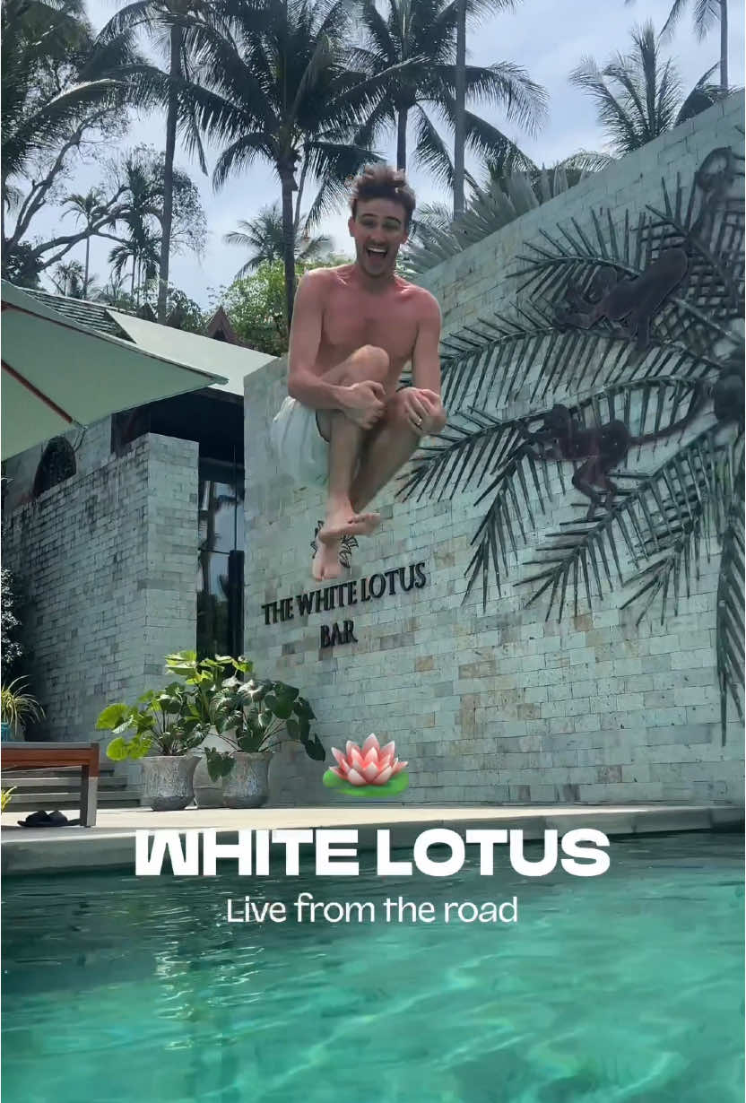WE WENT TO THE WHITE LOTUS.  A day pass at the Four Seasons Koh Samui gets you access to aaaalll of this without aaaalll of the price tag 👀  Would you? 🪷  #whitelotus #thailand 