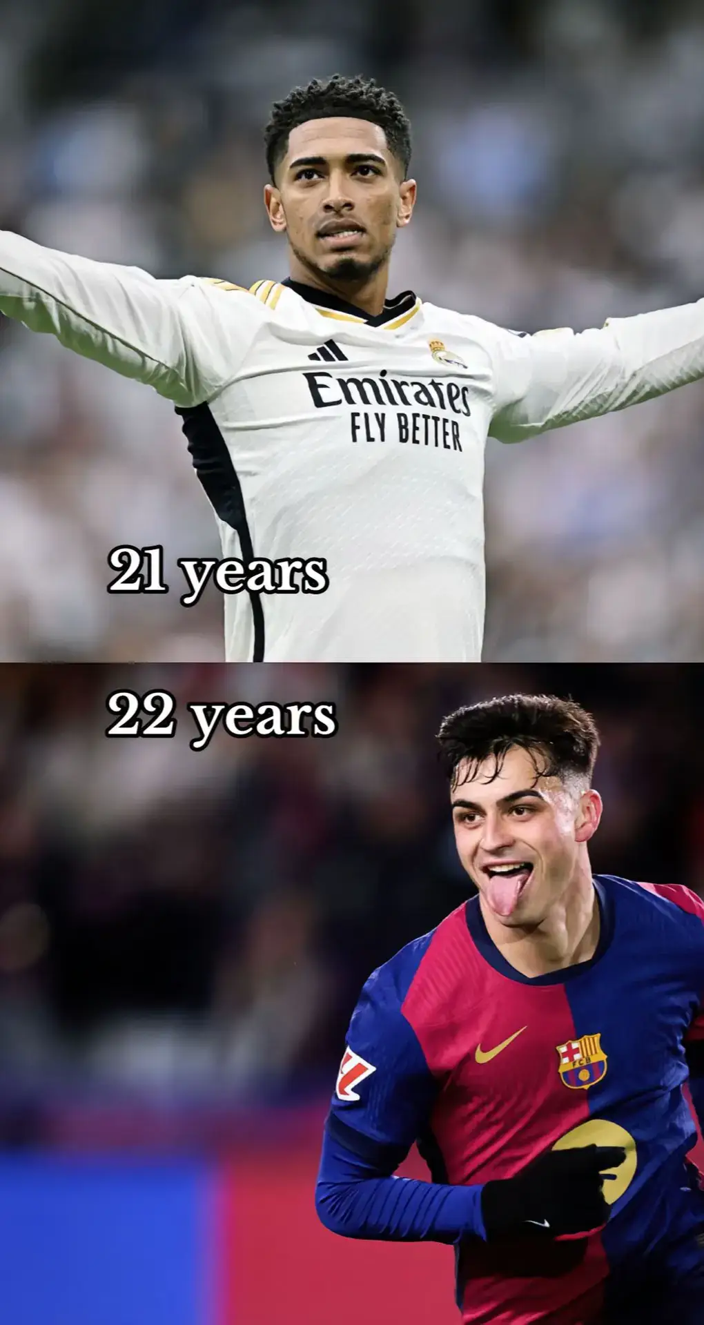 #judebellingham #pedrigonzalez #footballedit #footballtiktok #realmadrid #fcbarcelona #comparing #pedri #madrid #barcelona #statistics #goals #assists #championsleague #laliga 