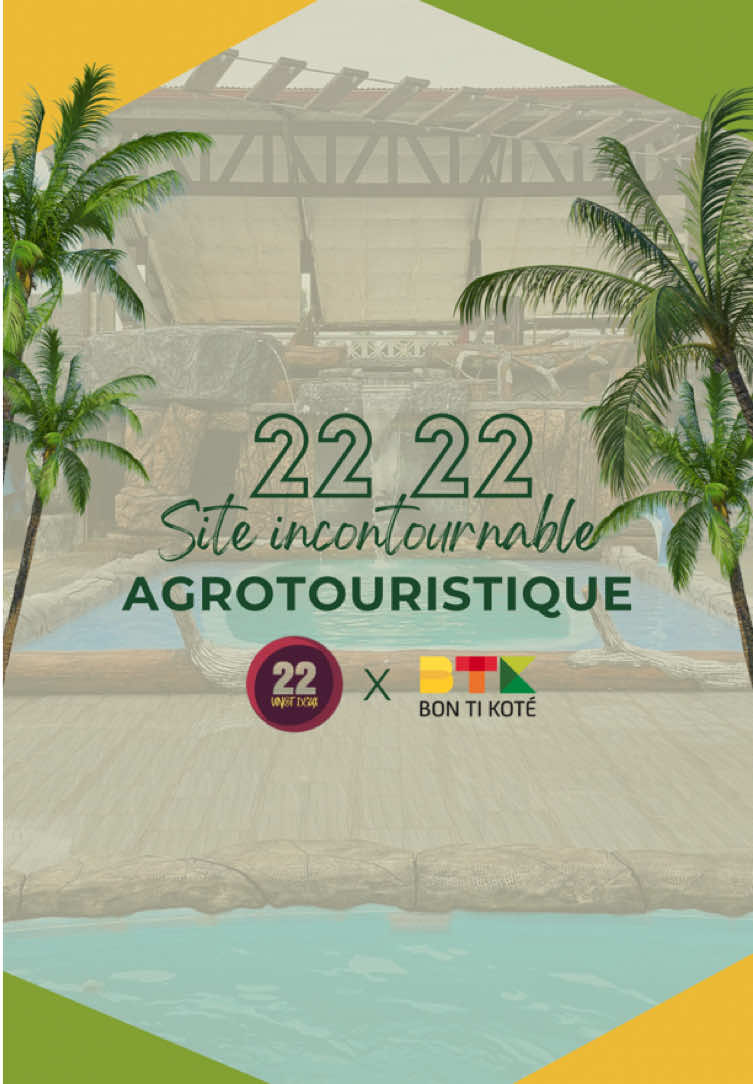 ✨🦃 Venez Découvrir avec nous le Site Agrotouristique  22 22 !🐖🌴 La ferme se trouve à Sinnamary et propose des journées découvertes où vous pouvez utiliser les équipements 🛶que vous voulez. Il y aura bientôt d’autres belles surprises qui vous attendront là bas.🤫 Son nom « 22 22 » est tiré de l’heure, 22 : 22, qui est censé porter chance 🍀✨.  • • • Nous avons passé la journée au 22 22 et nous avons fait ÉNORMÉMENT de choses. On vous laisse les découvrir en vidéo. 👀 • • • • • #bontikote #guyanefrancaise #guyane 