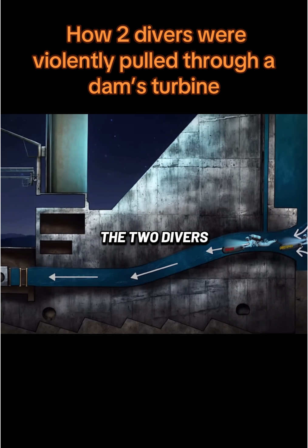 2 divers sucked into massive turbines #fyp #tragicstory 