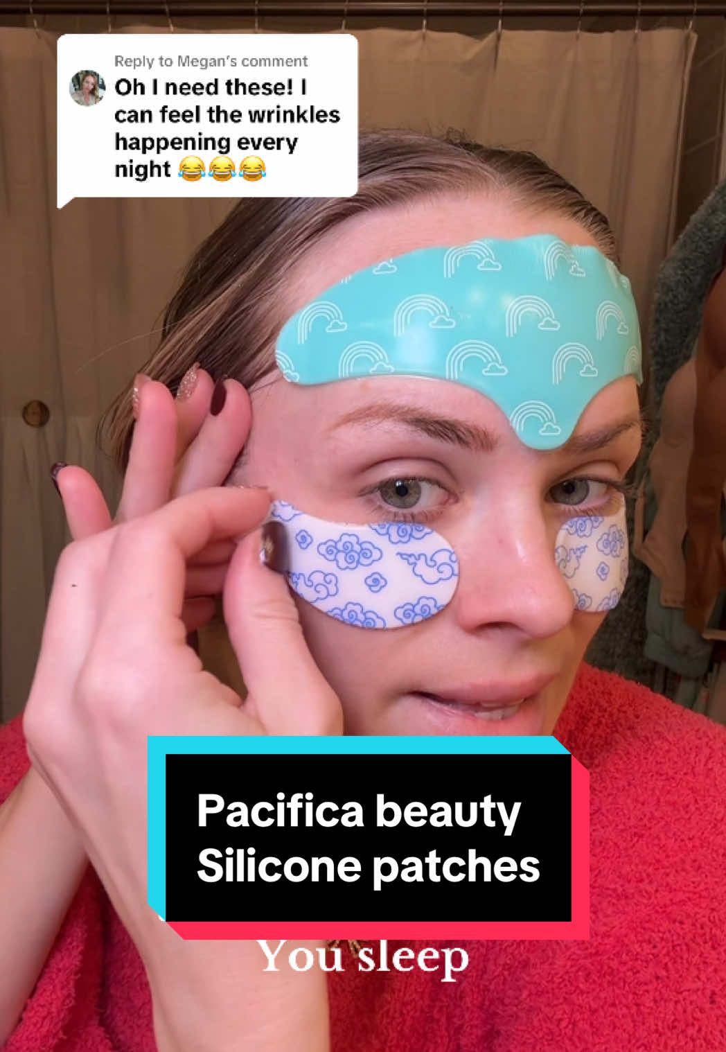 Replying to @Megan  @Dr. Erin Cooper @pacificabeauty #siliconepatches #finelines #finelinesandwrinkles #antiaging #skincare #skincaretips #nightlyroutine #eyemasks #foreheadpatch #glassskin #tiktokshopspringglowup #tiktokshoprestock 