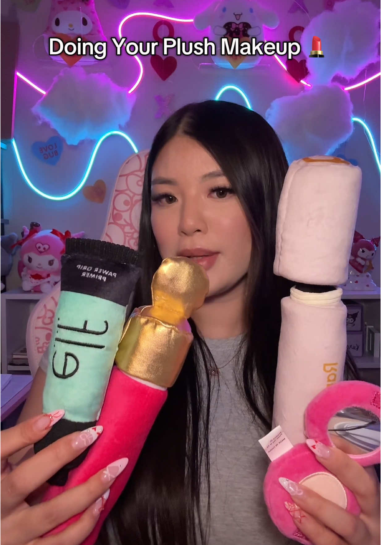 Love me some plush makeup @elfcosmetics @Rare Beauty #asmr #asmrpov #asmrmakeup #personalattention #satisfying #fyp 