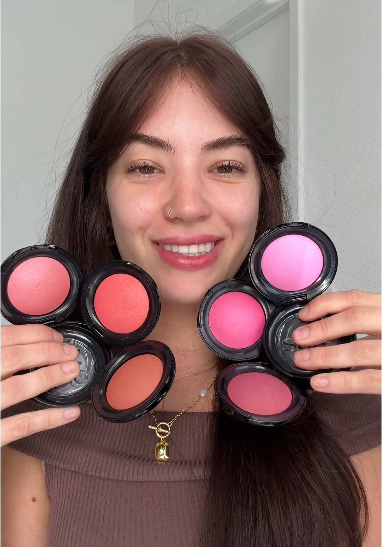 These blushes have me blushing🤭💗 @Saie #blushes #glowyskin 