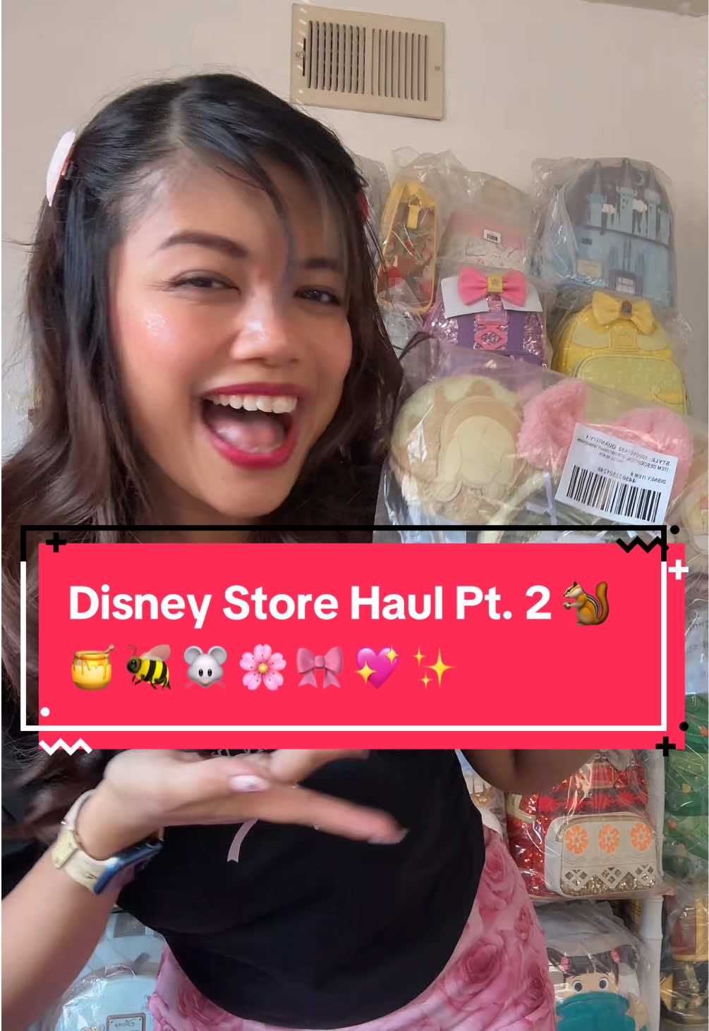 My lil’ @Disney Store Haul Part 2 @BaubleBar @Loungefly 🐿️ 🍯 🐝 🐭 🌸 🎀 💖 ✨ #totebags #ears #disney #pooh #winniethepooh #chipanddale #baublebar #loungefly #monstersuniversity #plush #disneytiktok #haul #shopping #archie #fypシ 