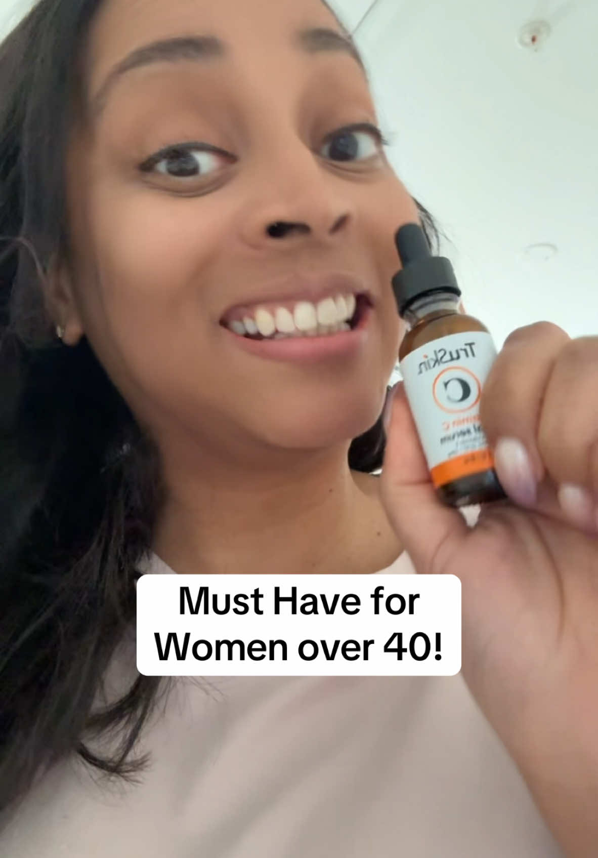 This Truskin vitamin C serum is 10/10 no notes. #skincareover40 #vitaminc #skincarehacks #over40 #truskin 