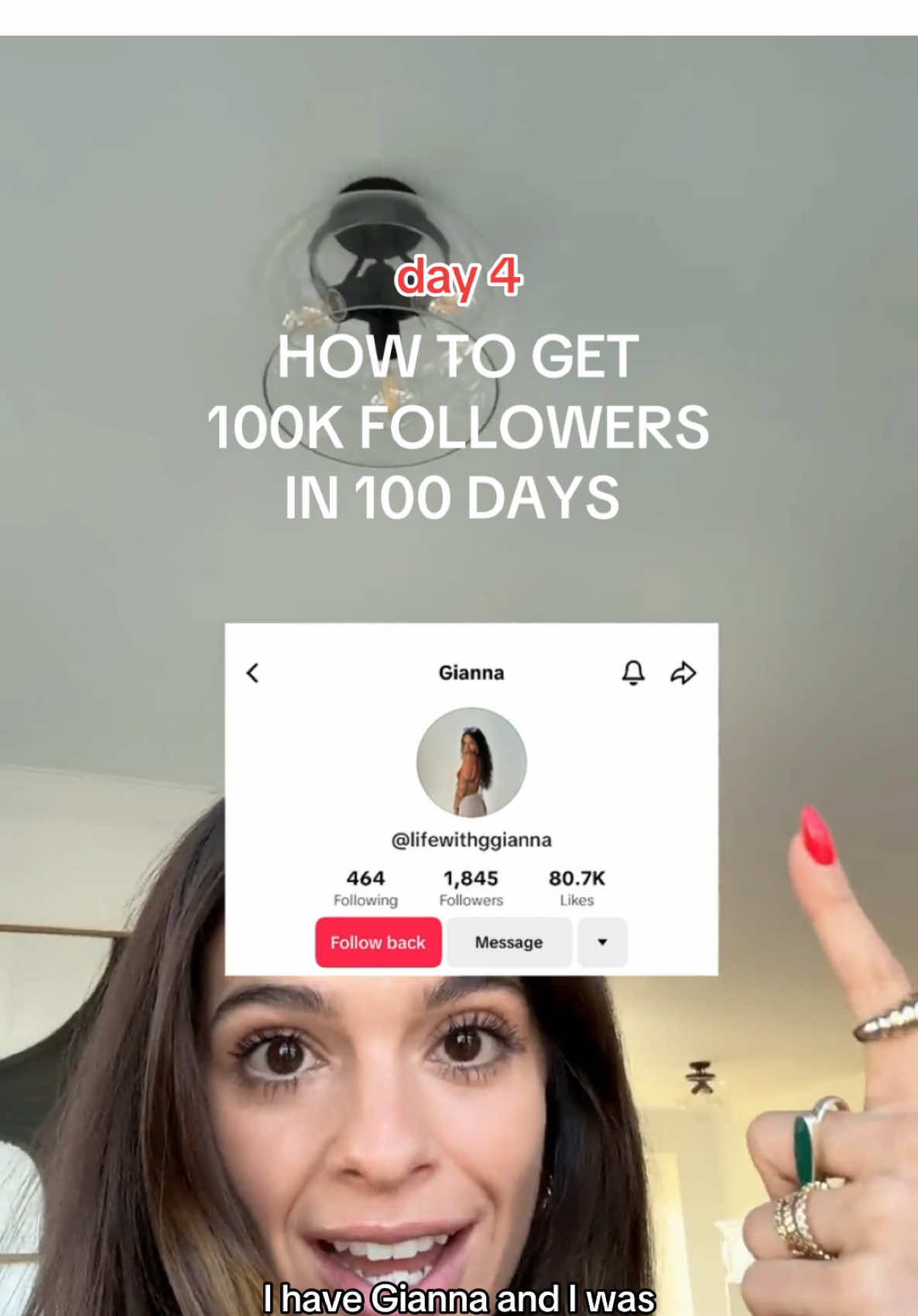 Replying to @Gianna girl double down on this and watch your followers grow! 