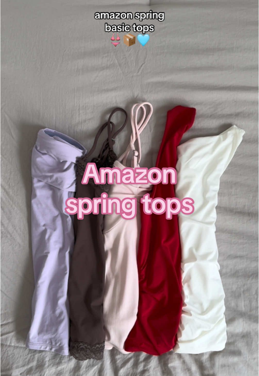 amazon basic tops! all in my Amazon storefront #amazonfinds #amazon #amazonfashion #amazonfashionfinds #springbreak #springbreaktops #cutetops #springtops #basictops 