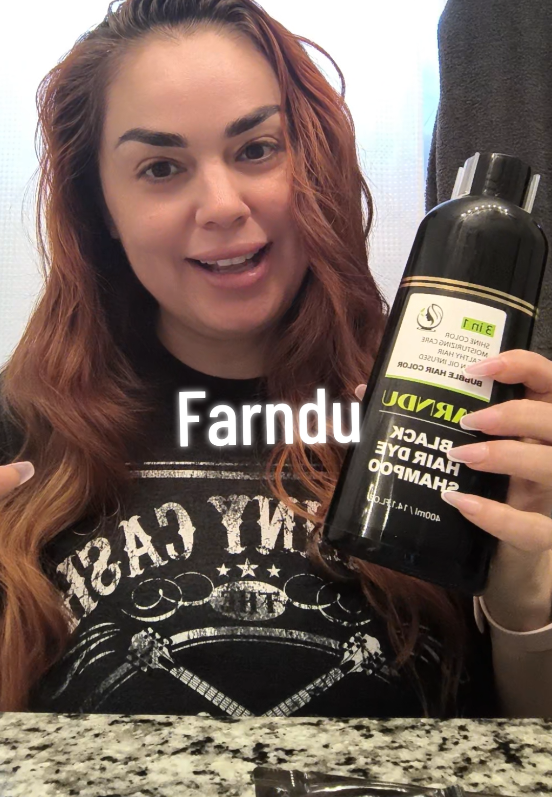 FARNDU a hair coloring shampoo that gives you results in only 5 to 10 minutes without the damage of your typical hair dye.  @Farndu Care  #farndushampoo #nochemicals #colorshampoo #colorconditioner #hair #dyedhair #longhair #pelolargo #lexielovestoshop 