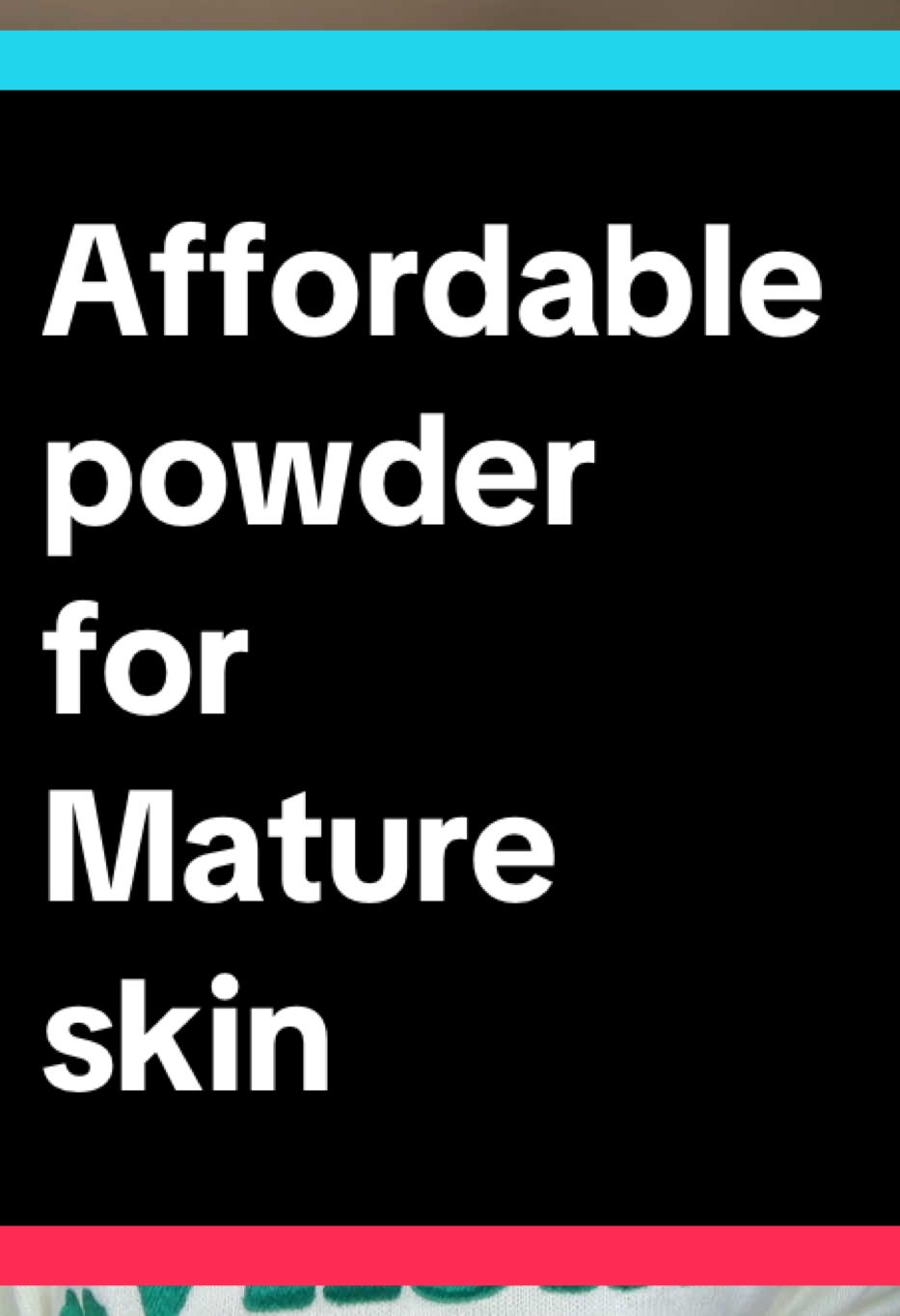 Replying to @Cantwiler Affordable powder for Mature skin #affordablemakeup #matureskinmakeup #makeupreview #settingpowder @Morphe Cosmetics 