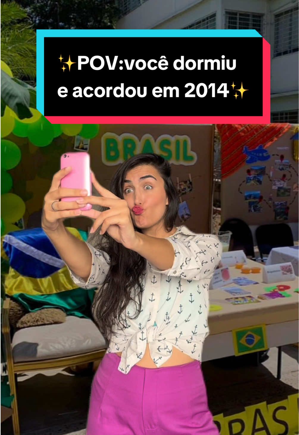 imagina acordar em 2014 kkkkkk vcs iam gostar??? eu ia amar, menos o 7x1 que o Brasil tomou 🥹  #humor #2014 #nostalgia #viagemnotempo 