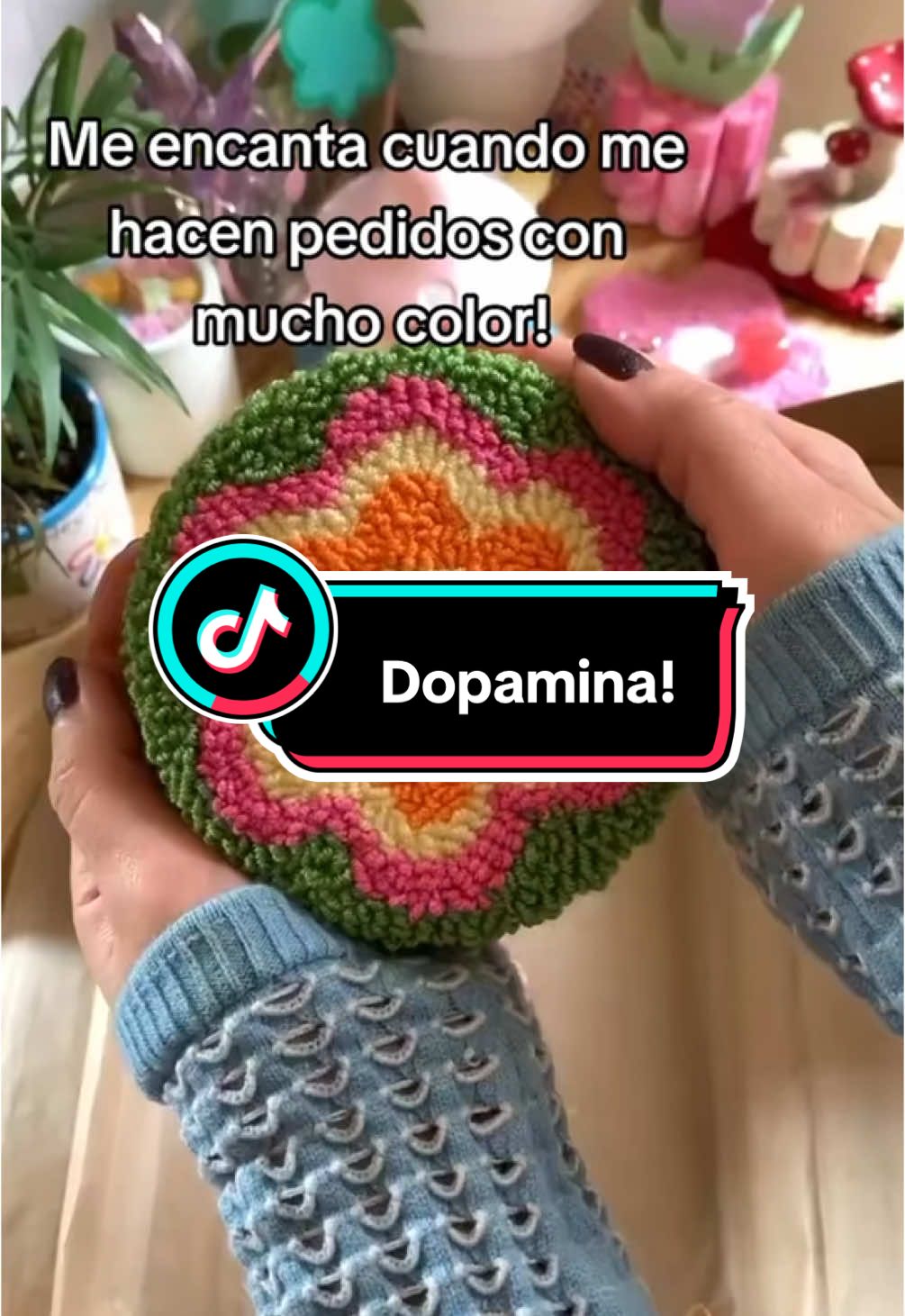 ✨Visita el enlace de mi perfil para aprender con mi curso online!💕 #punchneedle #punch #bordadomagico #bordadosamano #punchneedlemexico #punchneedletiktok #manualidades #cursosonline #artesanal #dopaminedecor 