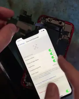 Unfair tactics ! You can change the earpiece flex with a Face ID sensor on it while the phone is on and Face ID will still work until you reboot the phone. This just shows it all matters what’s connected or not connected before the phone boots up. If you reboot it and the phone picks up it’s not the serialised part the software will disable the function. #microsoldering #datarecovery #righttorepair