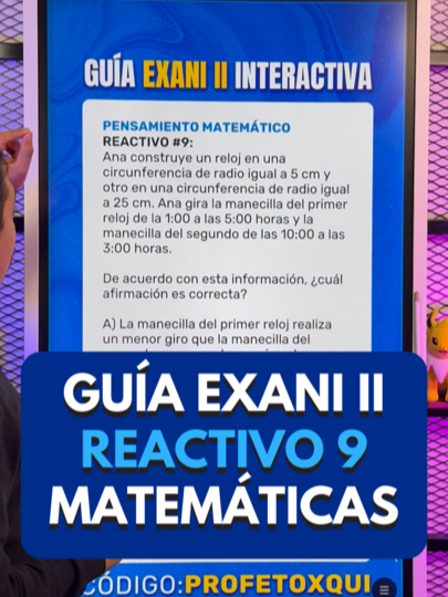 Un problema de Ana y sus relojes. ¿Cuál es la afirmación correcta?⏰ #EXANI #AprendeMatematicas #unibetas #GuíaEXANI