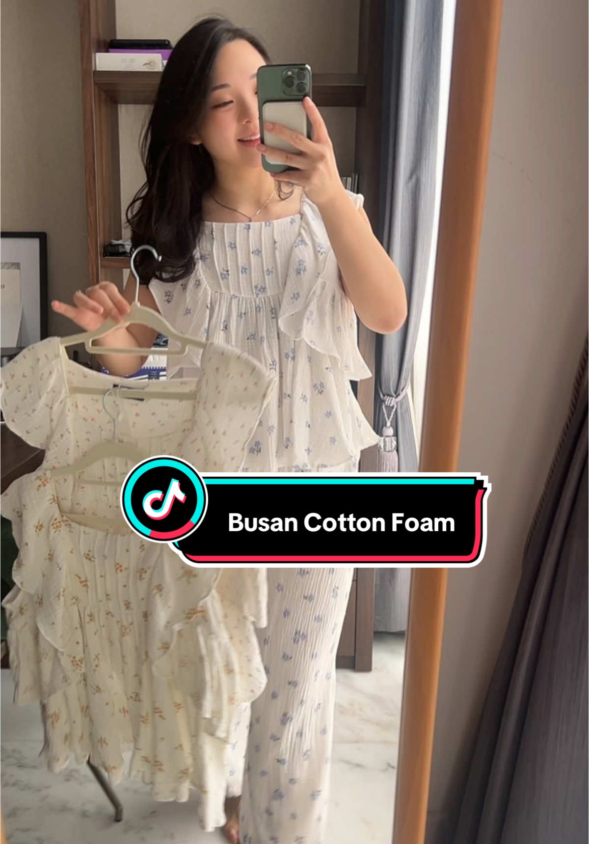 Busan cotton foam pajamas! Ready di celana panjang nya! 