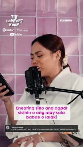 Sa usapang cheating, sino ang dapat sisihin? Ang babae o lalaki? Mamayang 6PM na!!!@Kim Molina @Jerald Napoles @Oomph! TV             #thecomfortroomph #jeraldnapoles #kimmolina #oomphtv #podcasts #Relationship #cheating #pain 