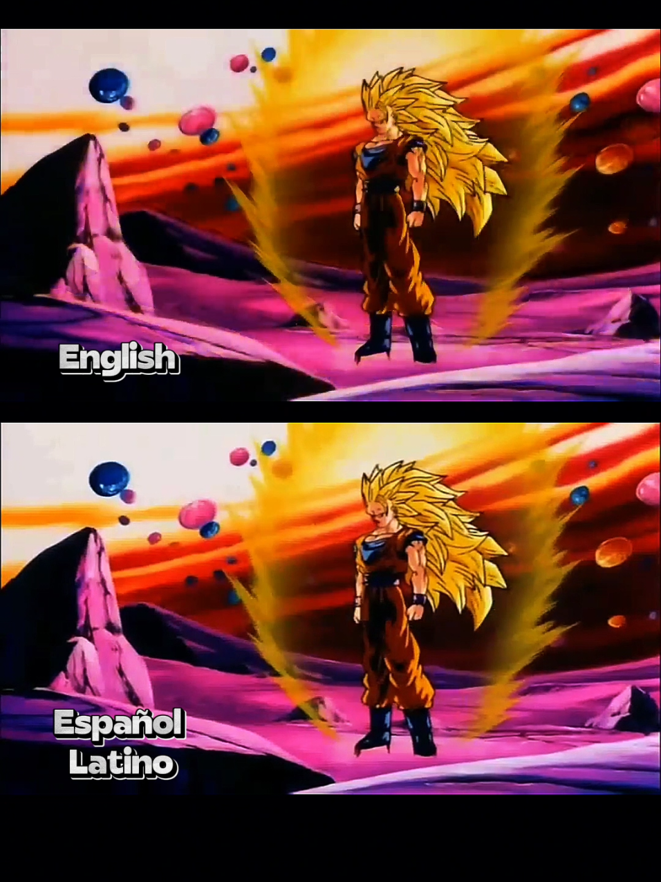 Cuál te parece el mejor grito 🤔 . . . #doblaje #goku #gokussj3 #ssj3 #españollatino #ingles 