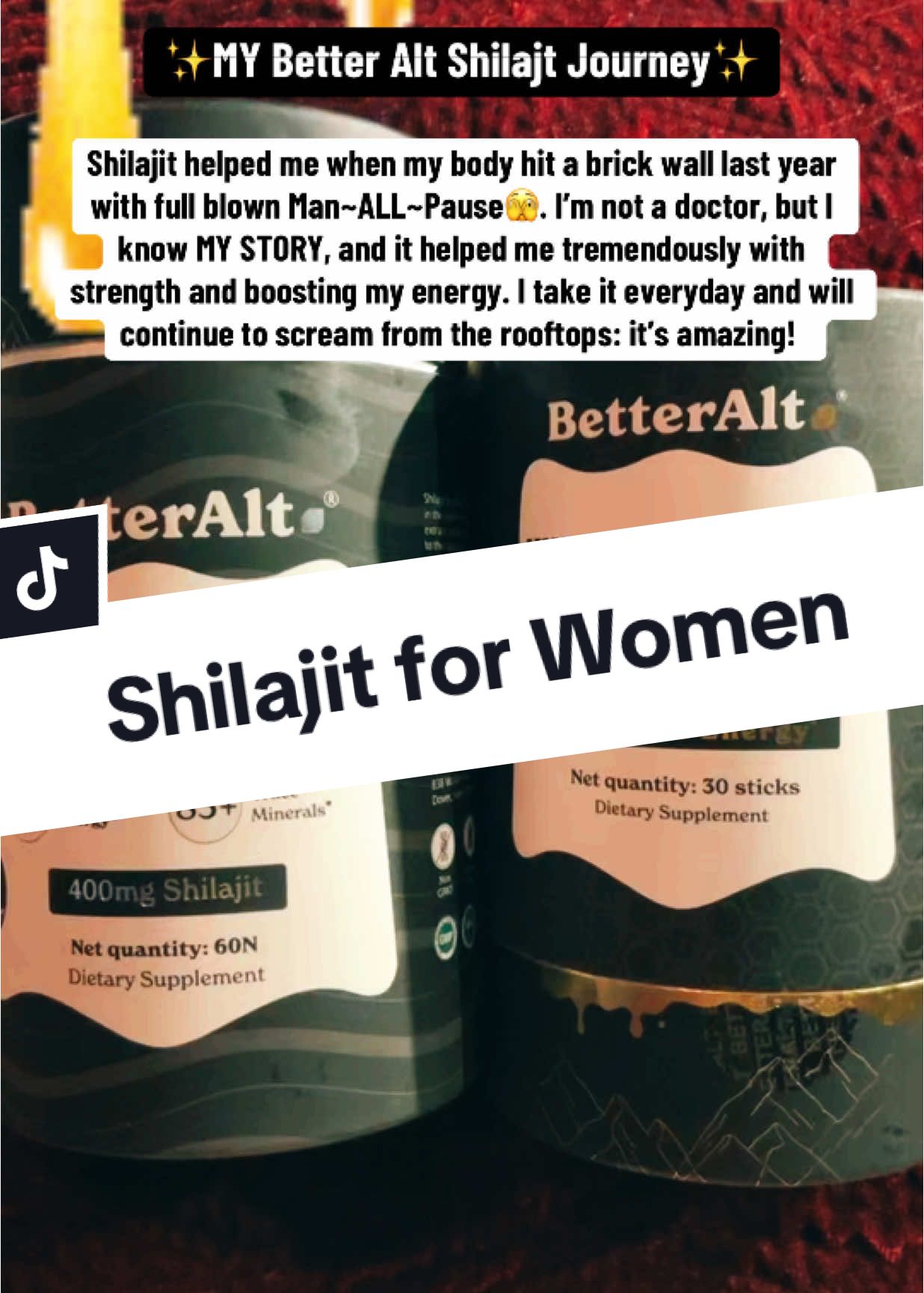 #shilajitbenefits #shilajitjourney #shilajitforwomen #shilajitenergy #shilajit #shilajitresin #boostenergy #mystory #betteralt #betteraltshilajit 