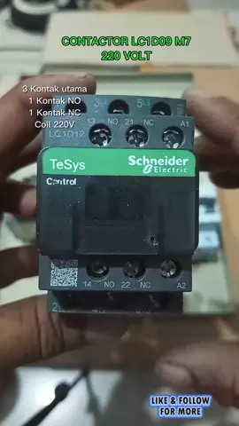 KONTAKTOR LC1D09 M7 220 Volt 3p 9A, 1p 25A, #fyypppppppppp #electrical 
