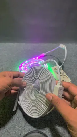 Rekomendasi lampu hias cukup 30rb dpt 7m + adaptor guys✅🤩#ledstriprgb #ledstripwarnawarni #ledstrip7meter 