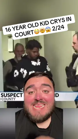 16 year old kid cry’s in court #sad #jail #school #foryou #northcarolina 