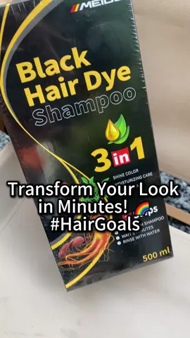 Transform your look in minutes!🥰🥰#meidu #tiktokshop #hotsellingitem🔥🔥 #shampoo #fyp #hairproducts #blackhairdye 