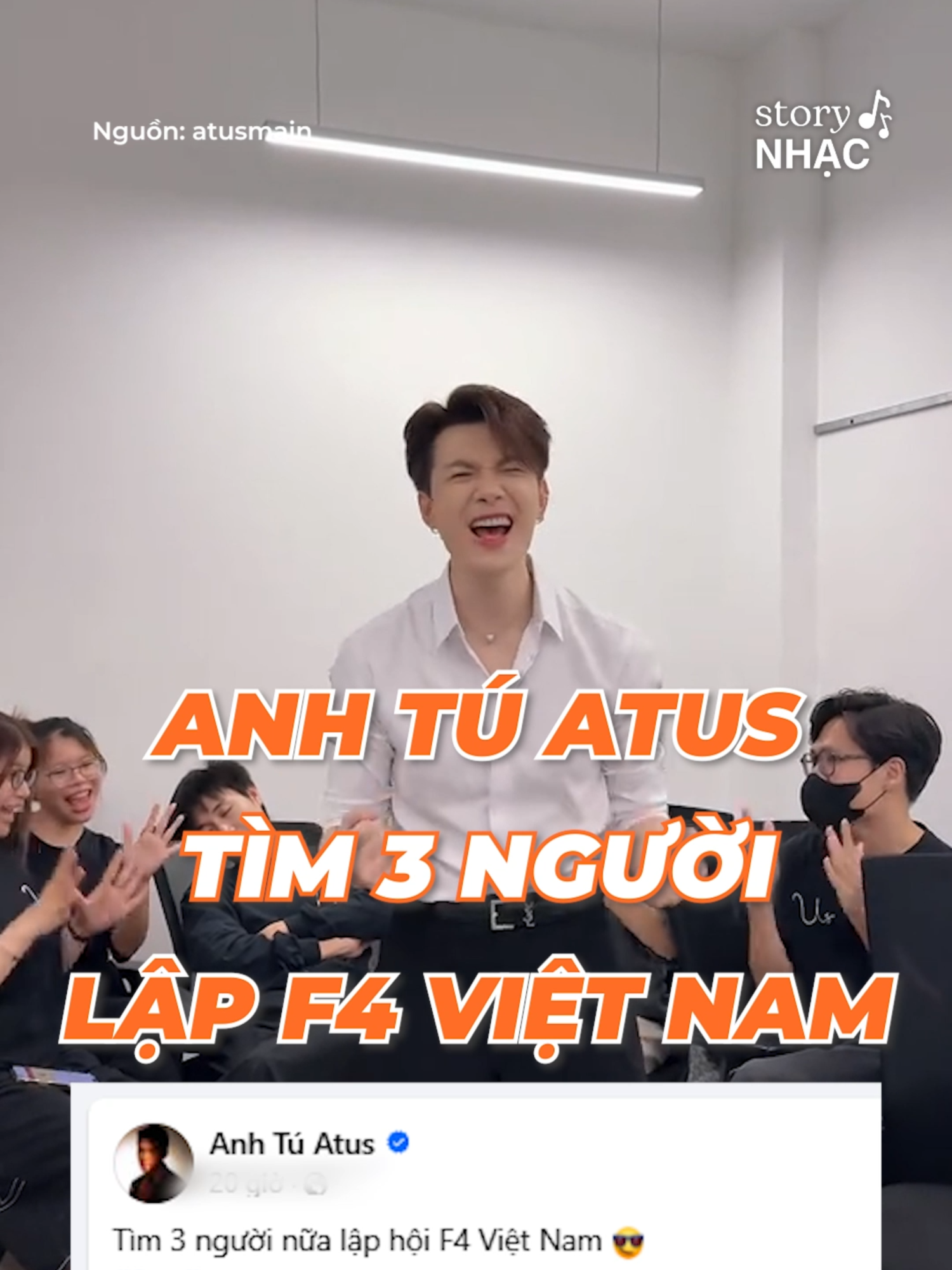 Anh Tú Atus tìm thêm 3 người để thành lập F4 Việt Nam, CĐM gọi tên 3 nam thần đủ visual đặt cạnh Atus mà chẳng sợ chìm #yan #storynhac #yanstorynhac #yantinnaynhac #tiktokgiaitri #tiktoknews #trending