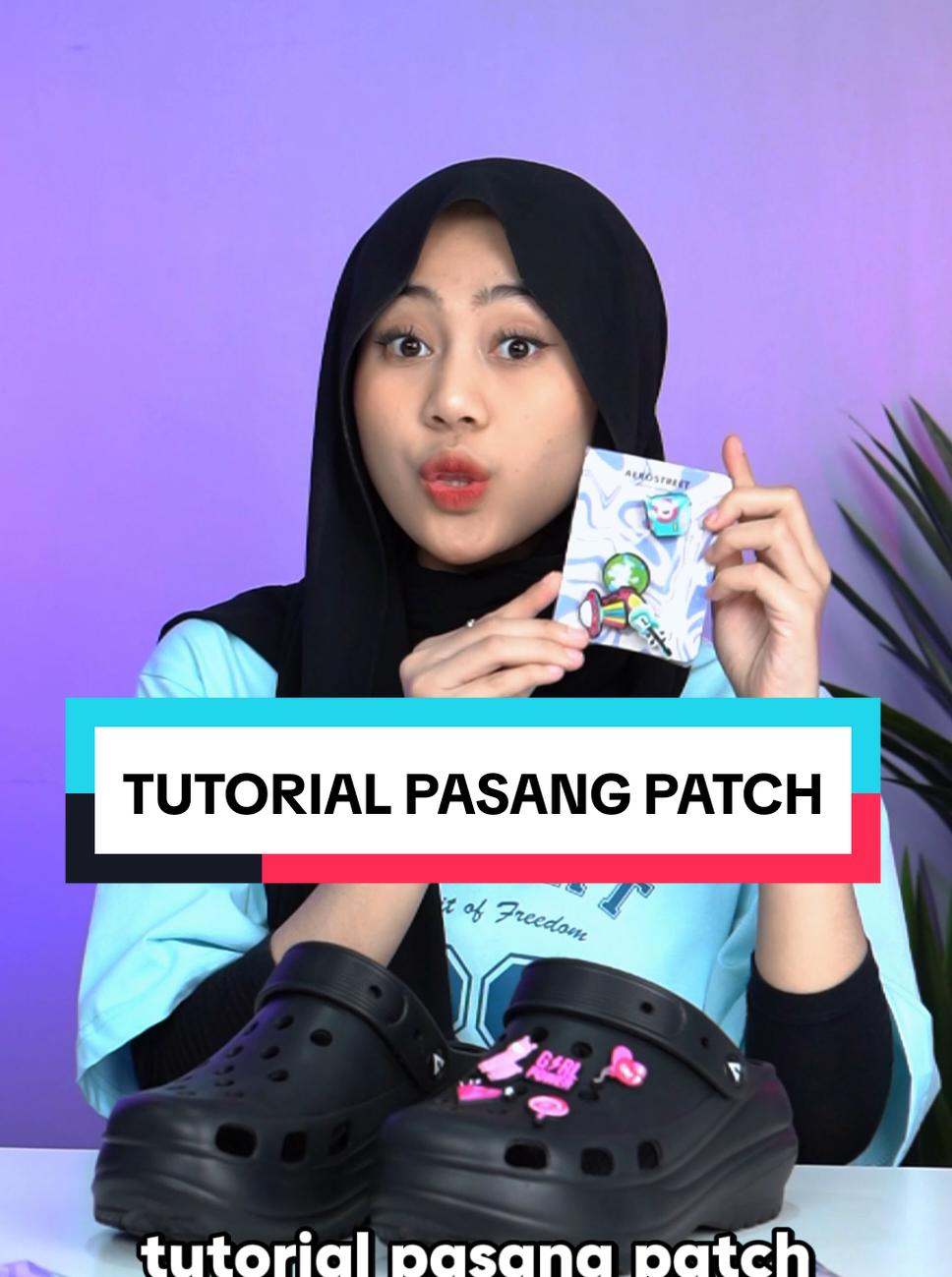 Tutorial pasang patch sandal Aerostreet. #aerostreet #sandalpatch #sandalwanita 