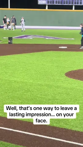 Catching with your hands? Overrated. Watch as Houstin demonstrates a bold new technique: catching with their face! Spoiler alert—it’s not very effective.#baseball #facecatch #youthsports #takeonefortheteam 