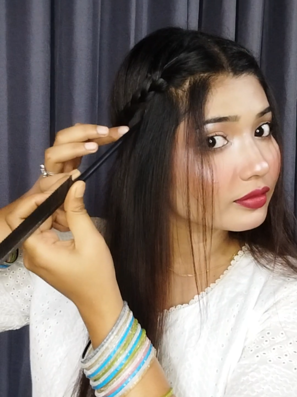 Trending Hairstyle For Girls ✅  #hairstyle #trendingvideo #hair #2025hairtrends #viral #foryou  #besthairstraght #girls #sell   #bangladesh🇧🇩 #student #trending #hair #business #newhair #newlook #hairforgirls 